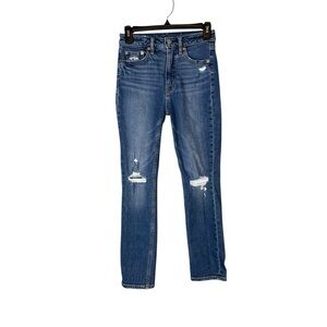 GAP Vintage Slim Sky High Distressed Jeans Women’s Size 25/0R